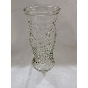 Clear Textured Vase